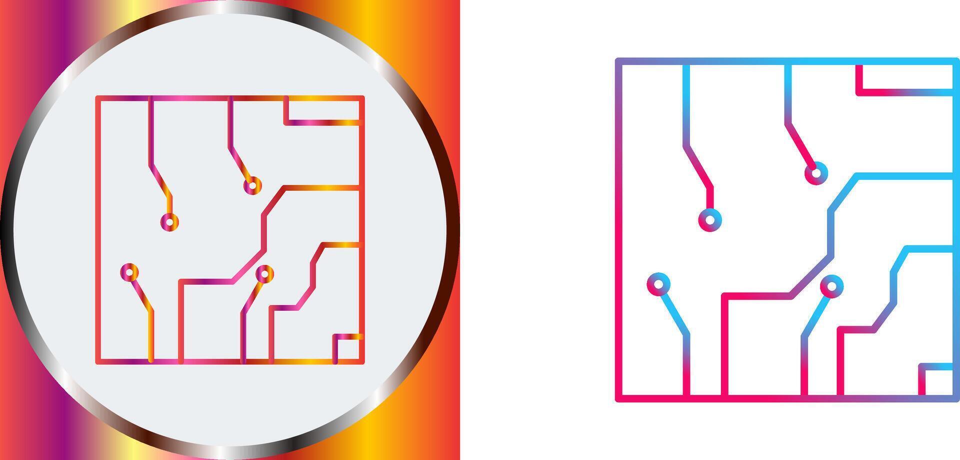 Electrical circuit Icon Design vector