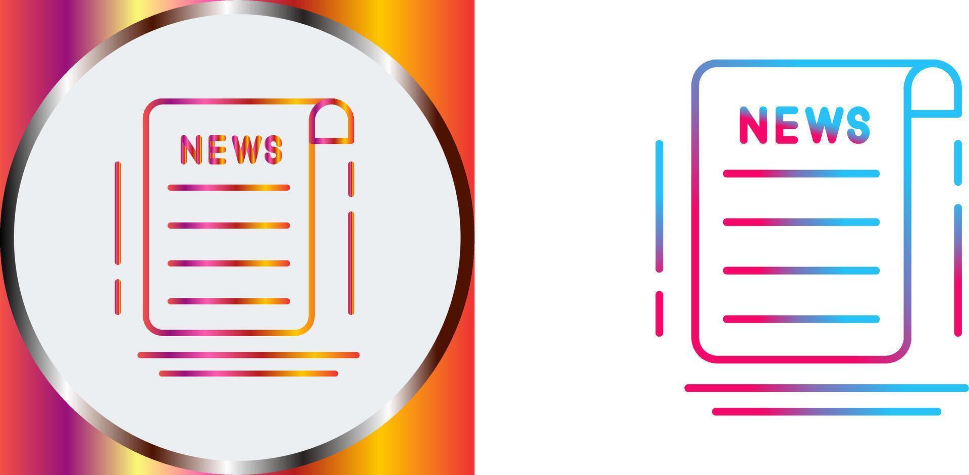 News Icon Design vector