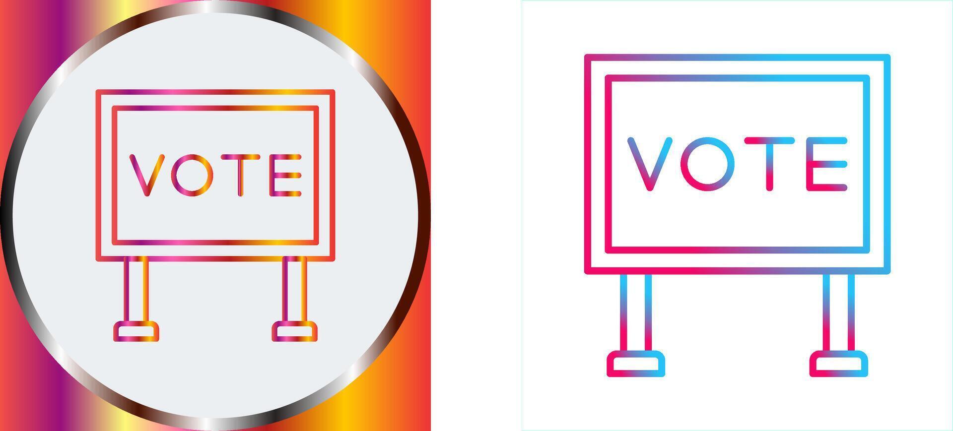 Billboard Icon Design vector
