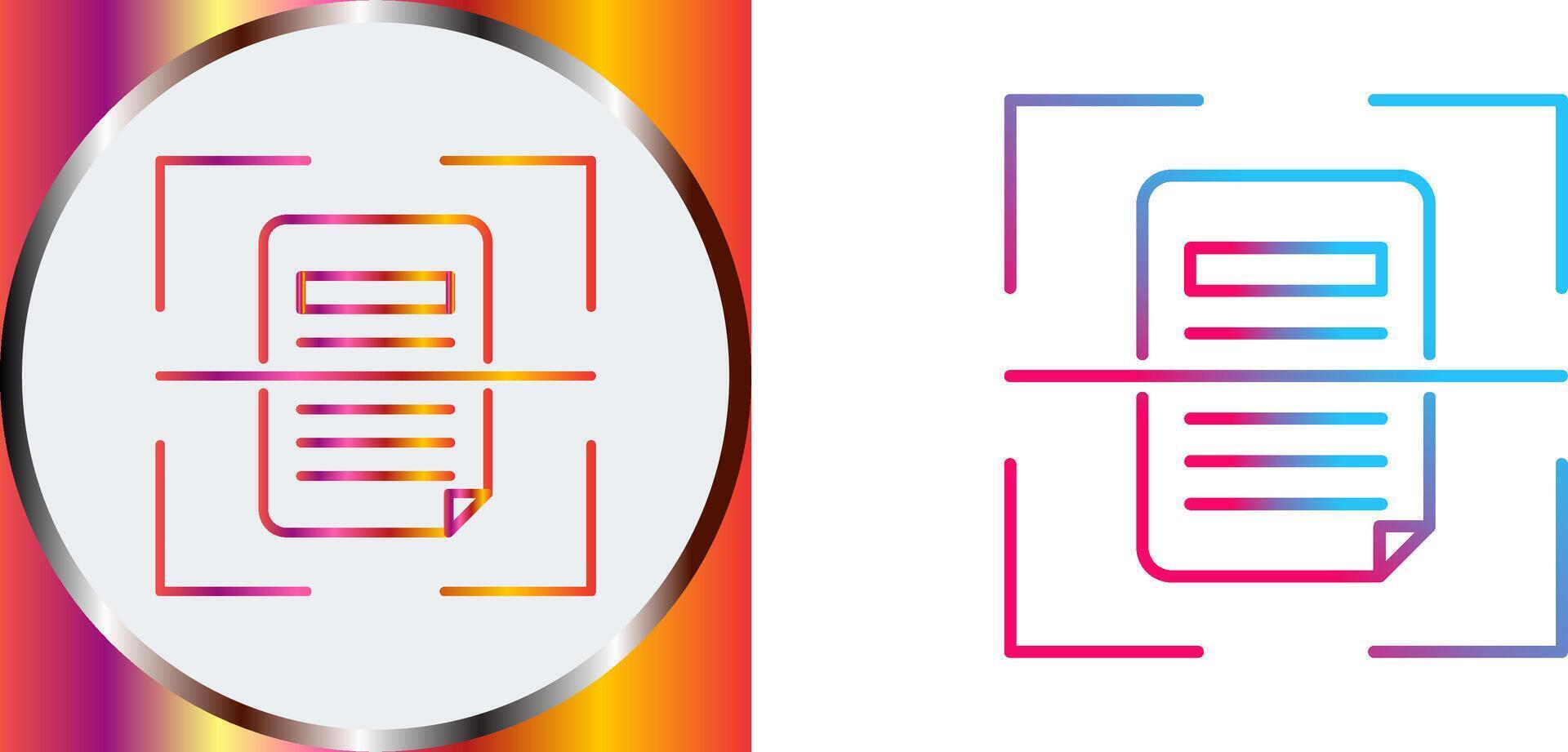 Scan Icon Design vector