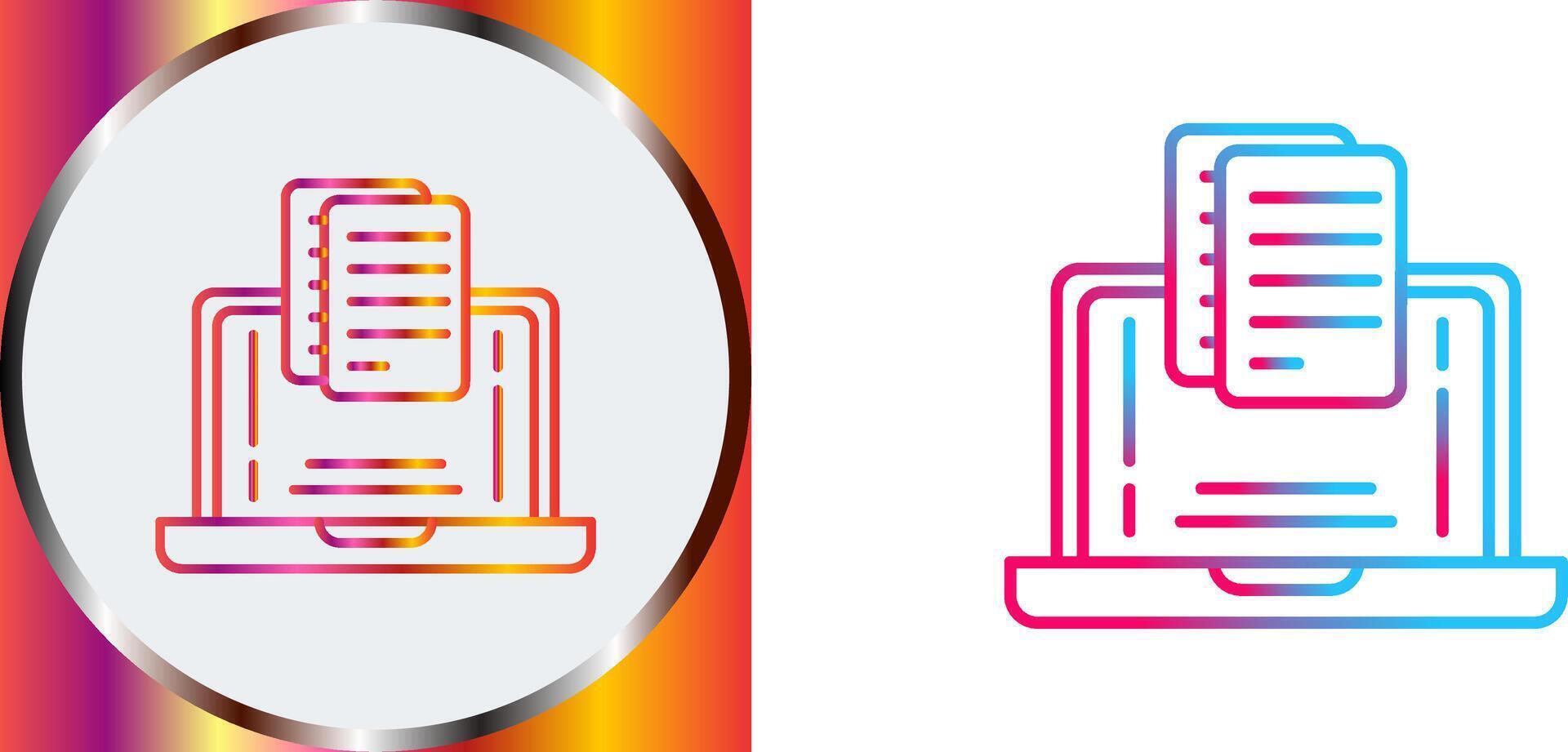 Document Icon Design vector