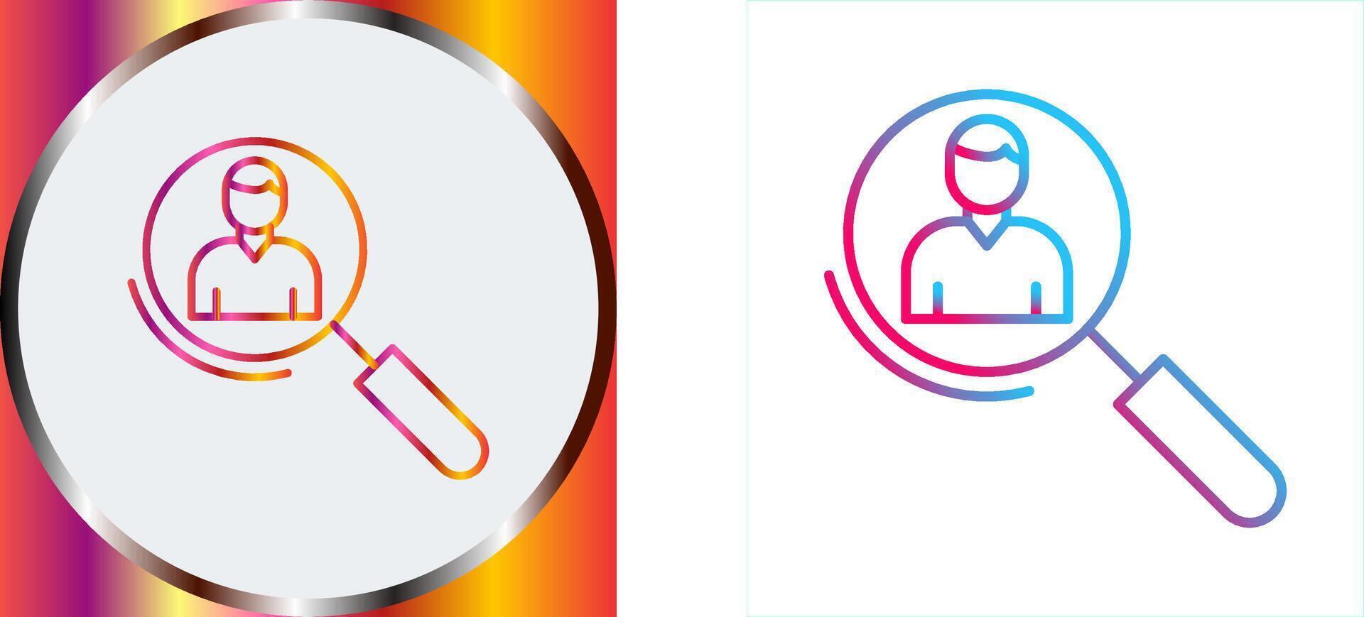 Magnifier Icon Design vector