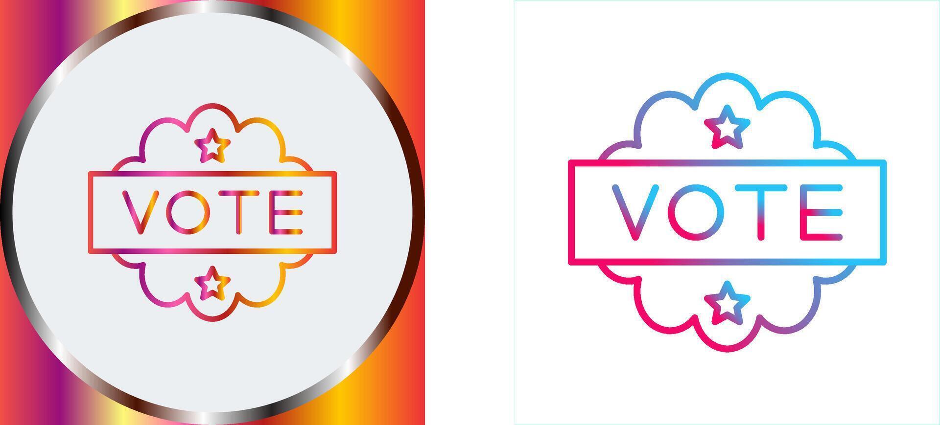 Vote Icon Design vector