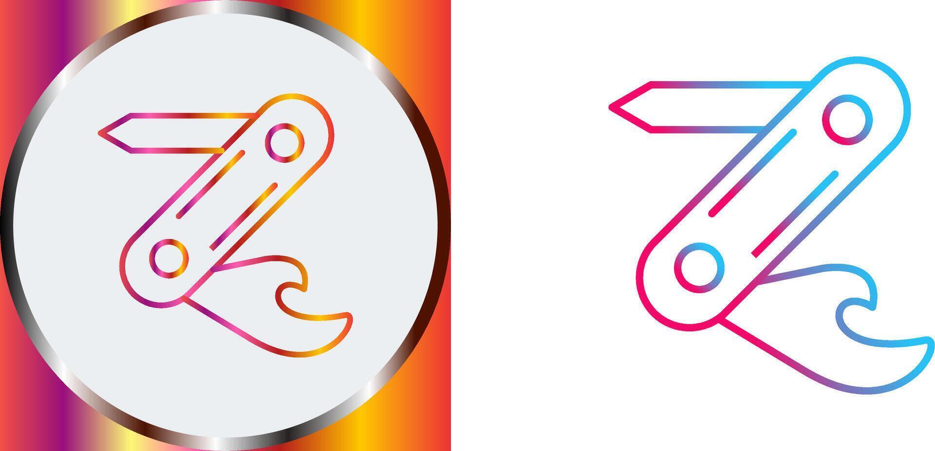 Swiss Army Knife Icon Design vector