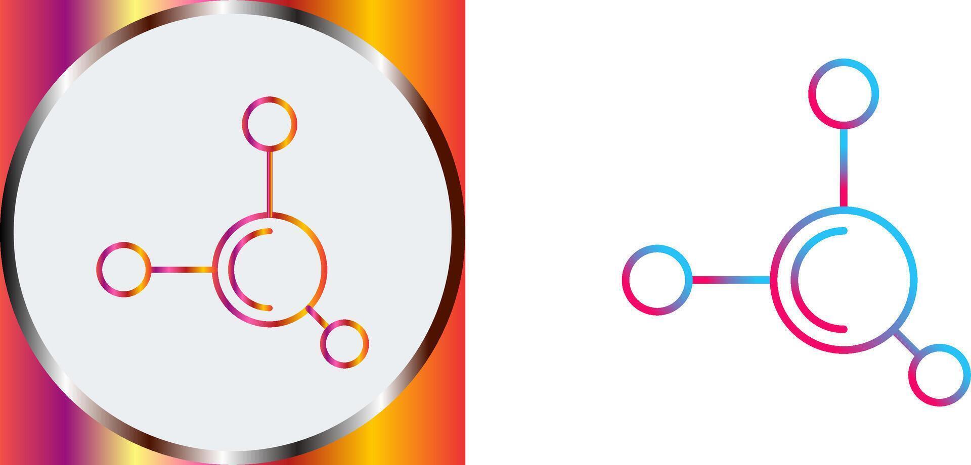 Molecule Icon Design vector