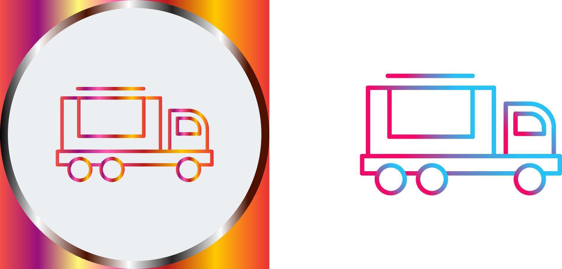 Cargo Truck Icon Design vector