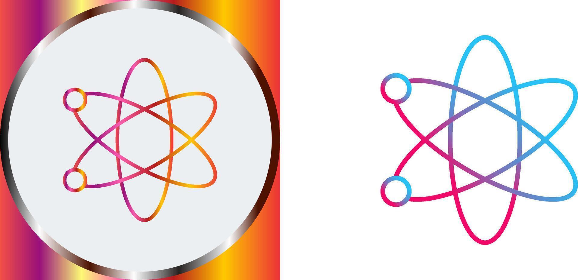 Atom Icon Design vector