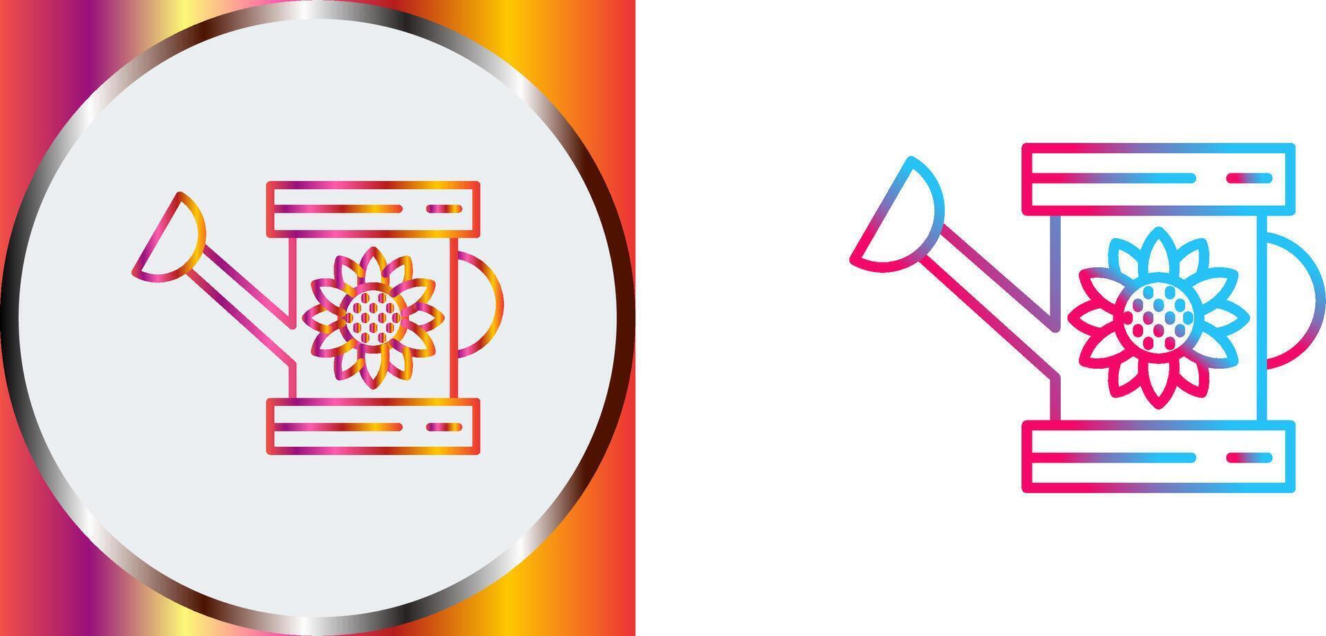 Watering Can Icon Design vector
