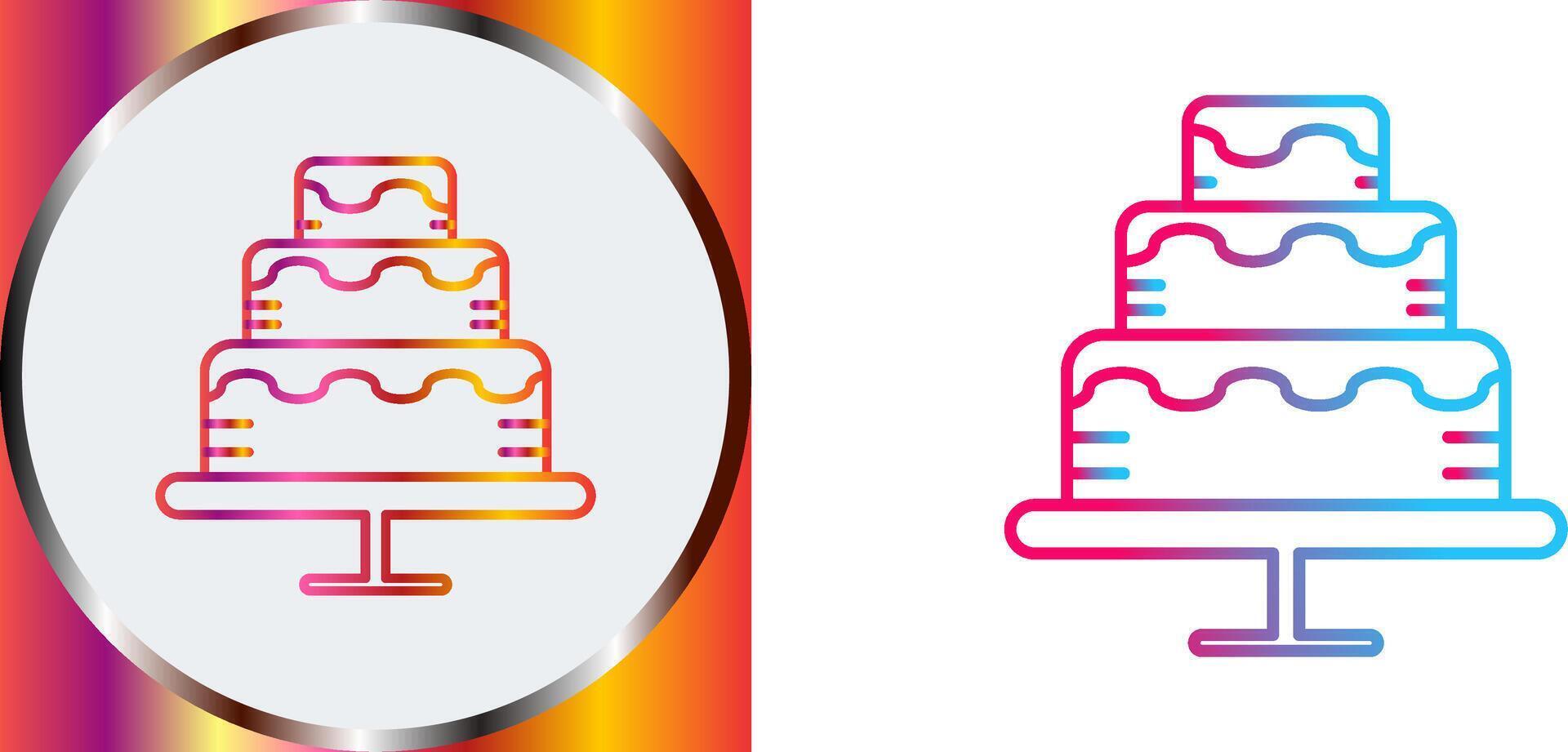 Cake Icon Design vector