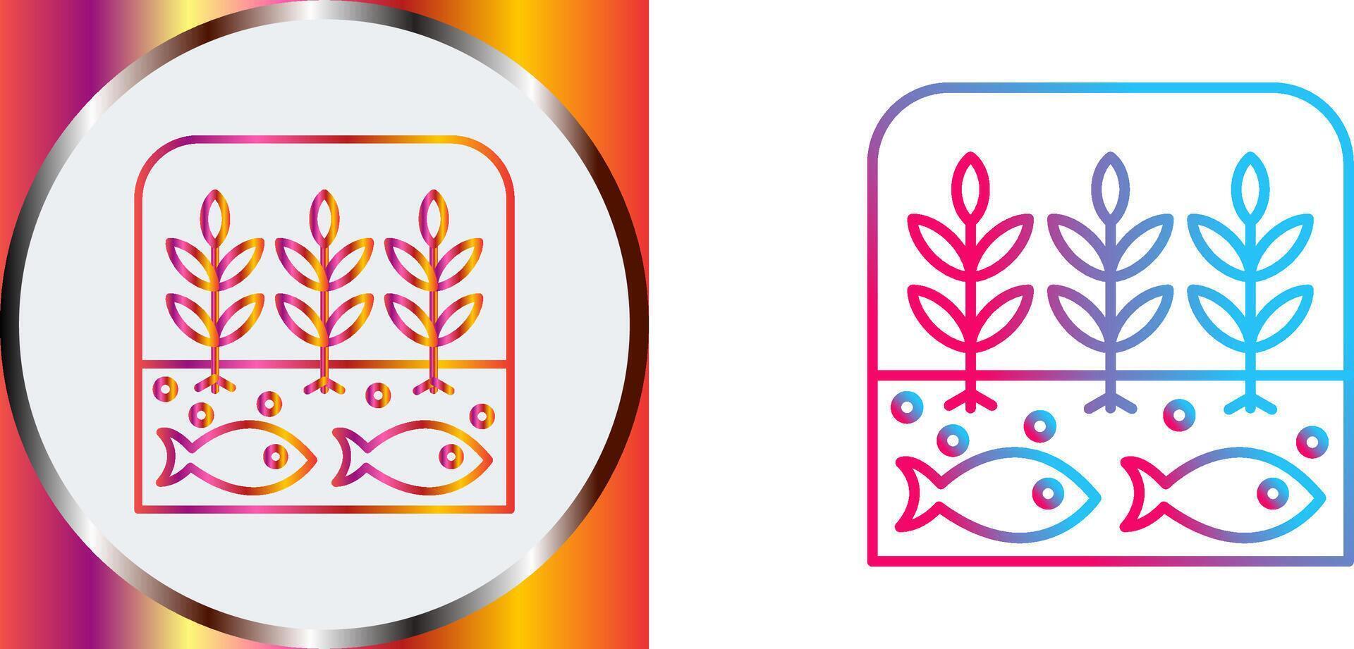 Hydroponic Icon Design vector