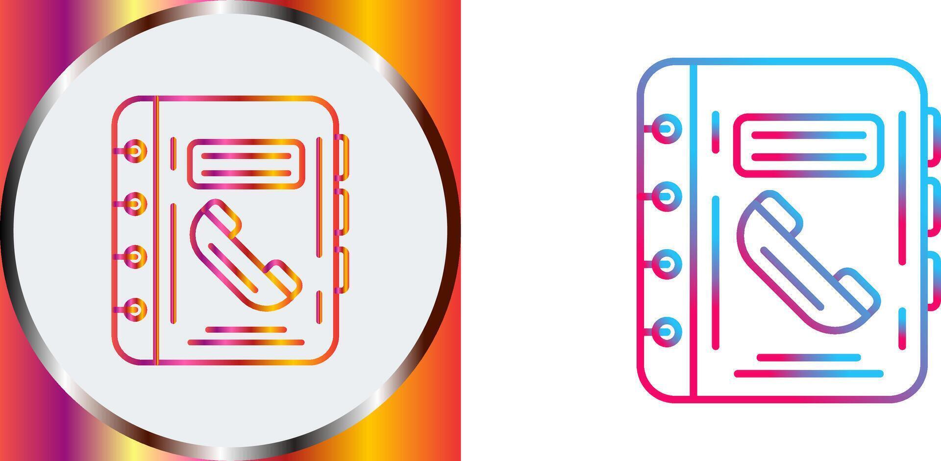 Phonebook Icon Design vector