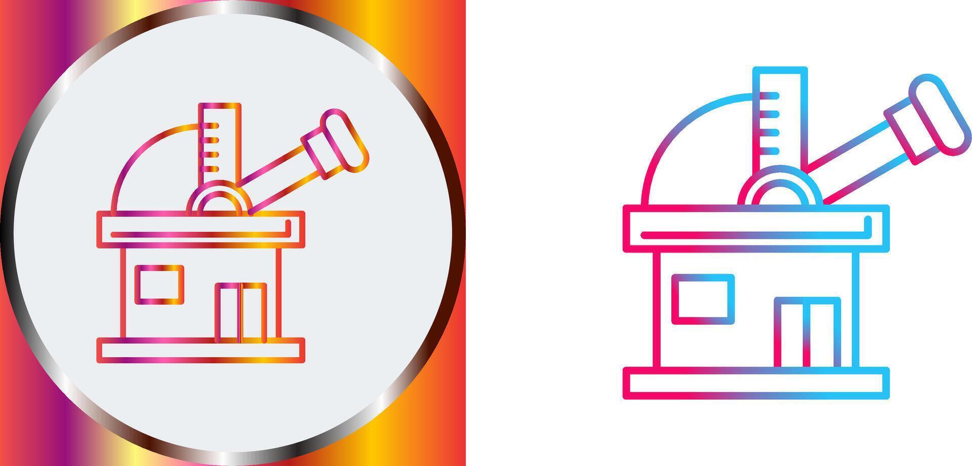 Observatory Icon Design vector