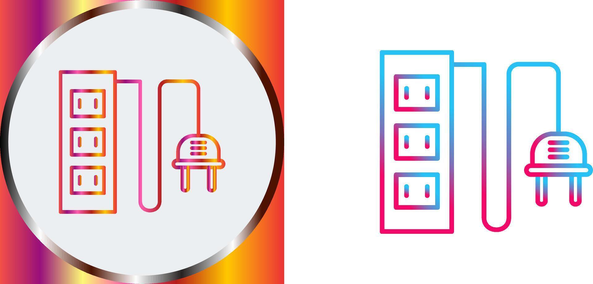 Power Socket Icon Design vector