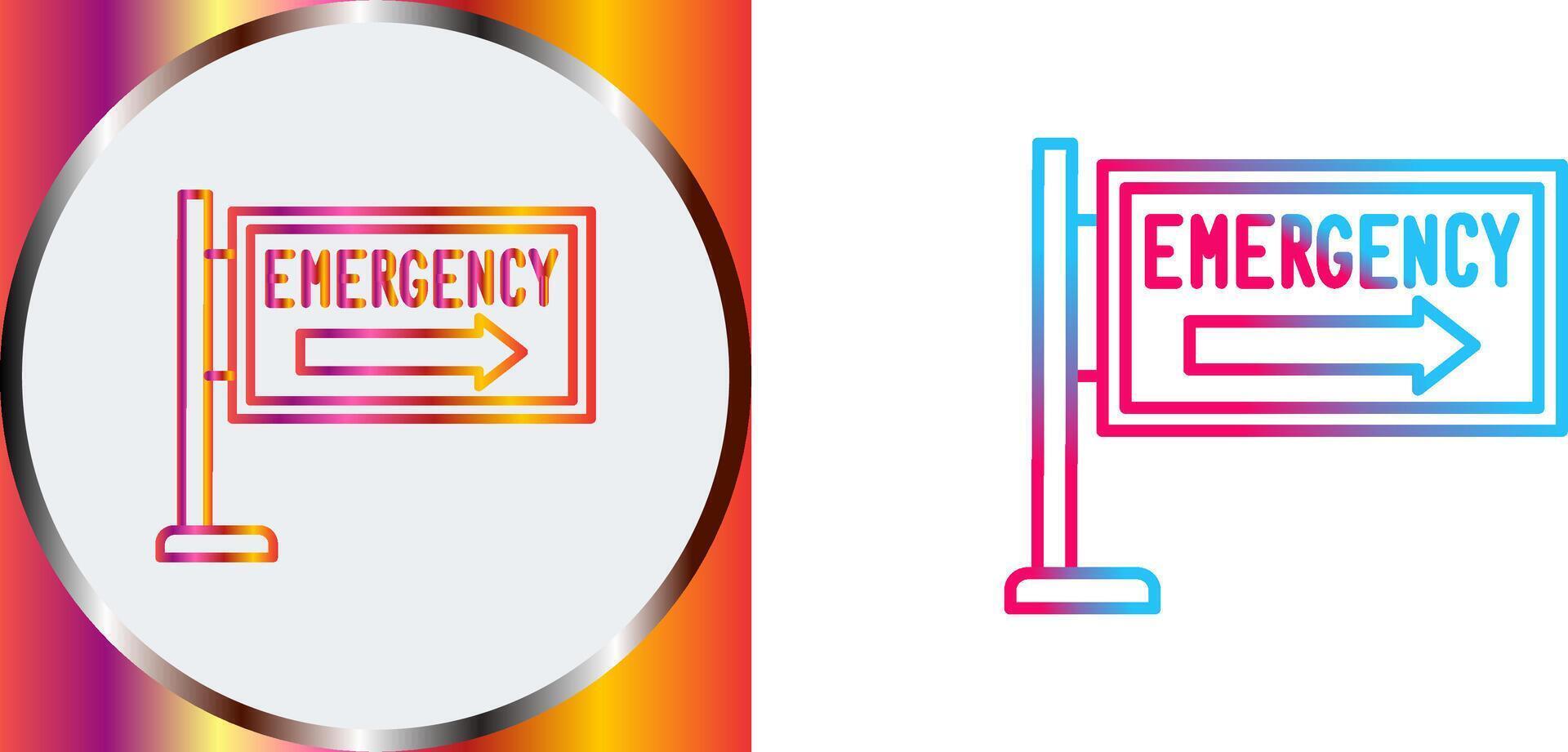 Emergency Sign Icon Design vector