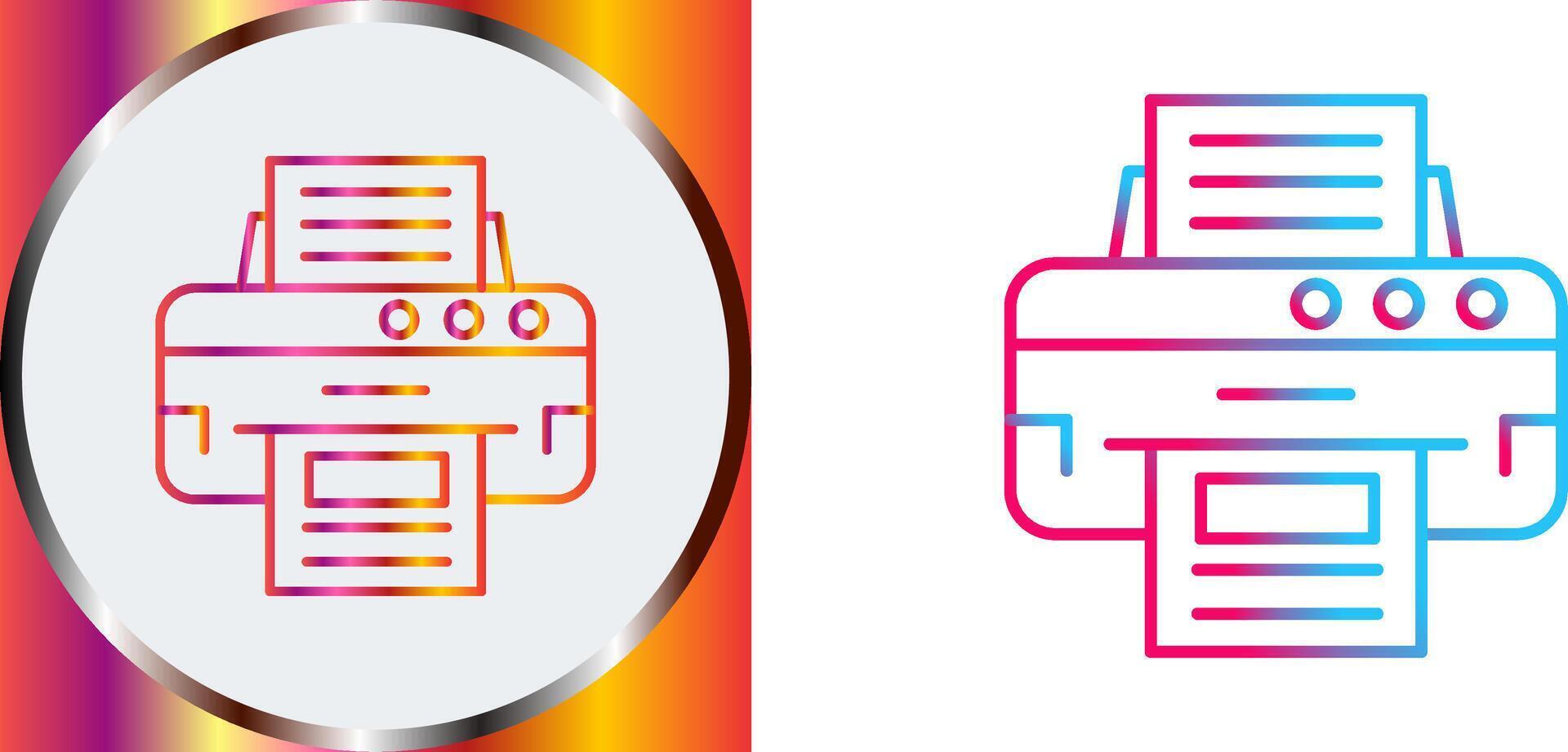 Printer Icon Design vector
