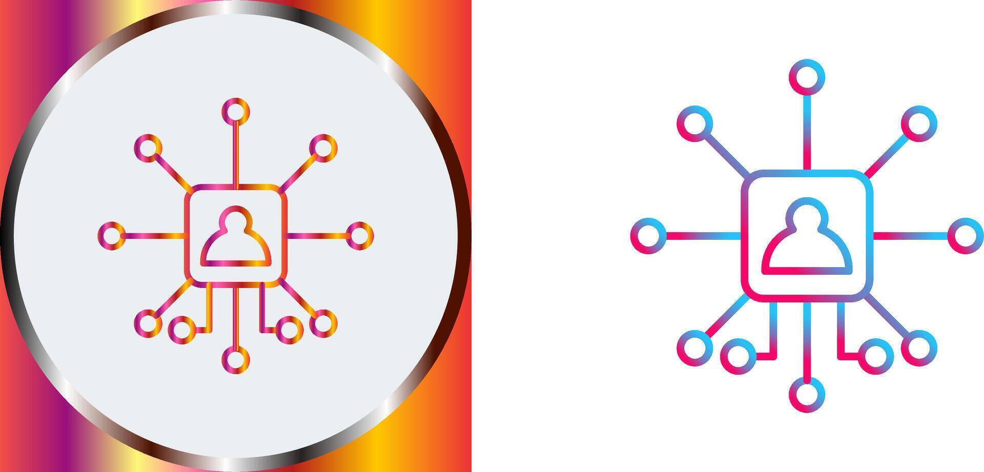 Networking Icon Design vector