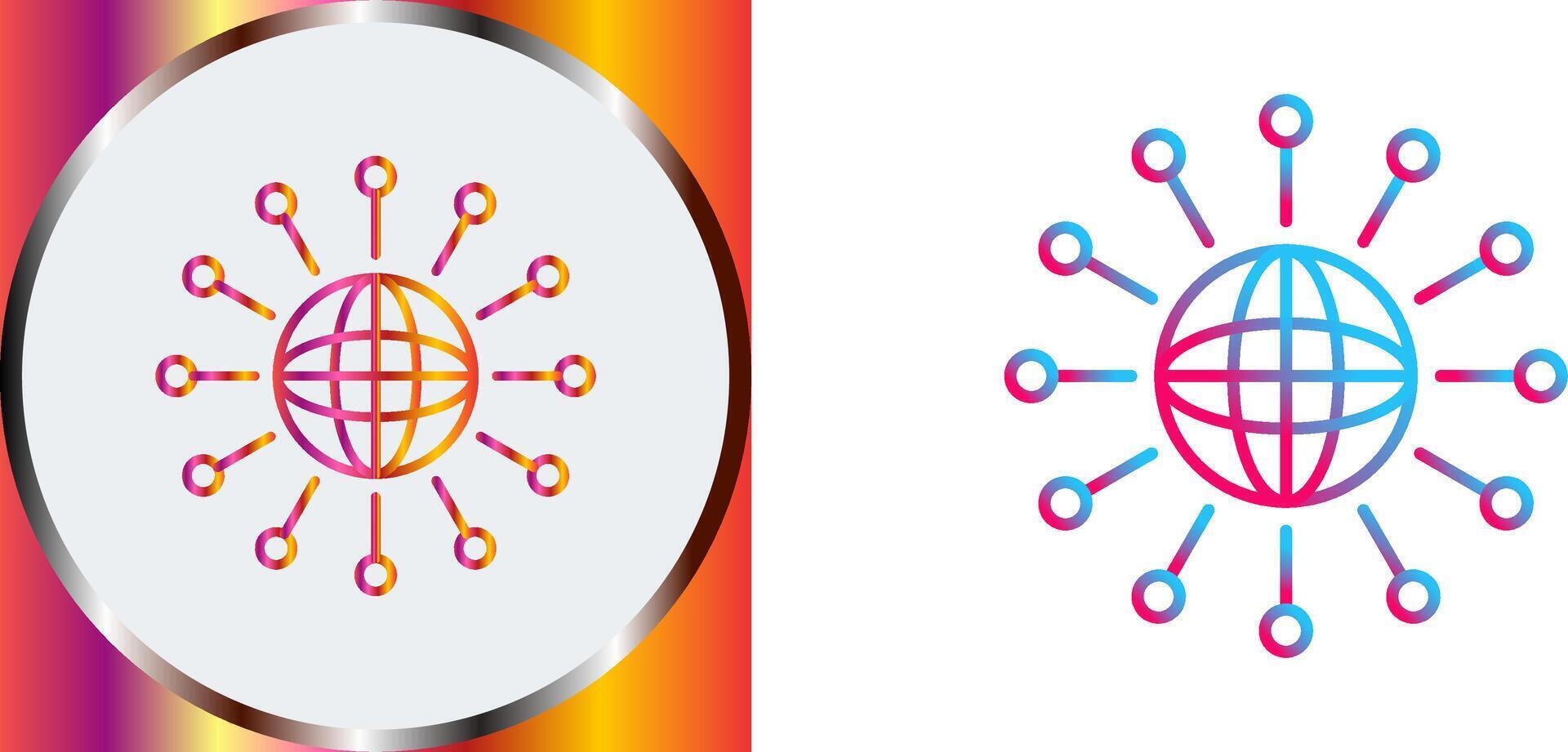 Networking Icon Design vector