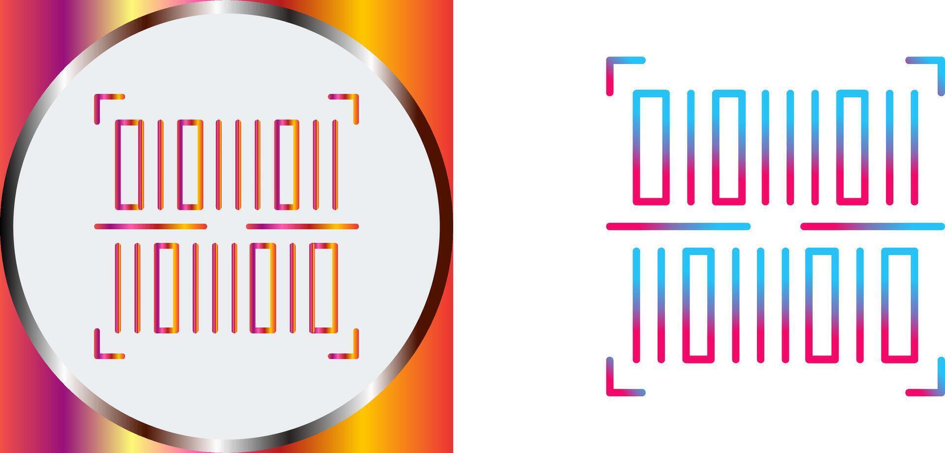 BarCode Icon Design vector
