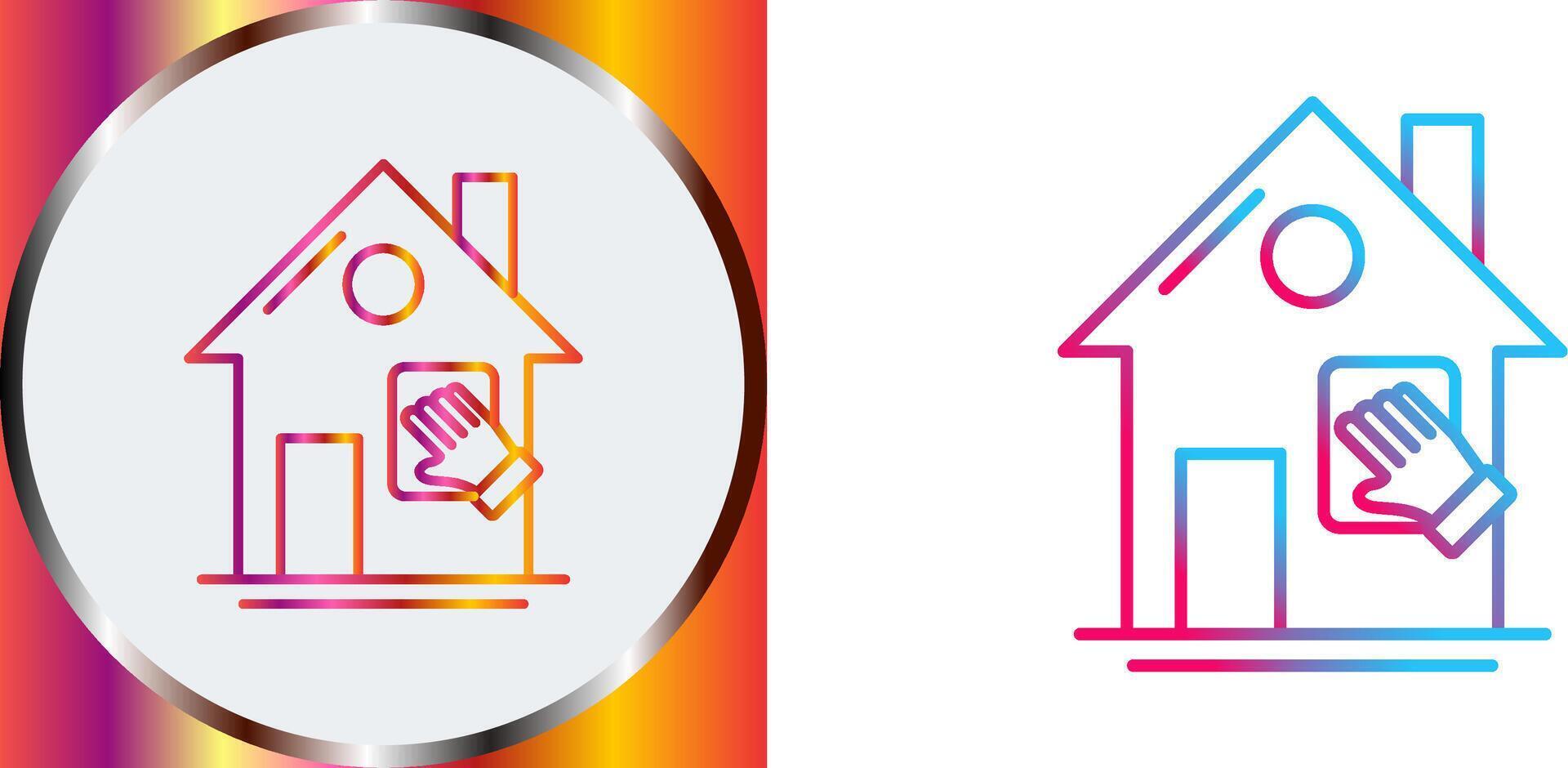 House Cleaning Icon Design vector