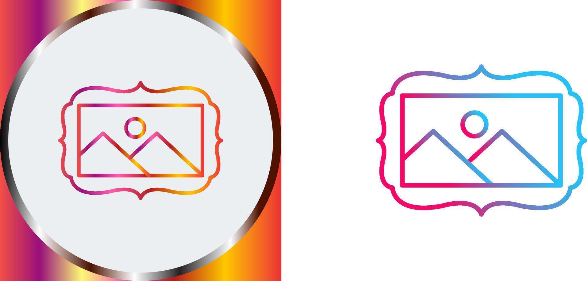 Frame Icon Design vector
