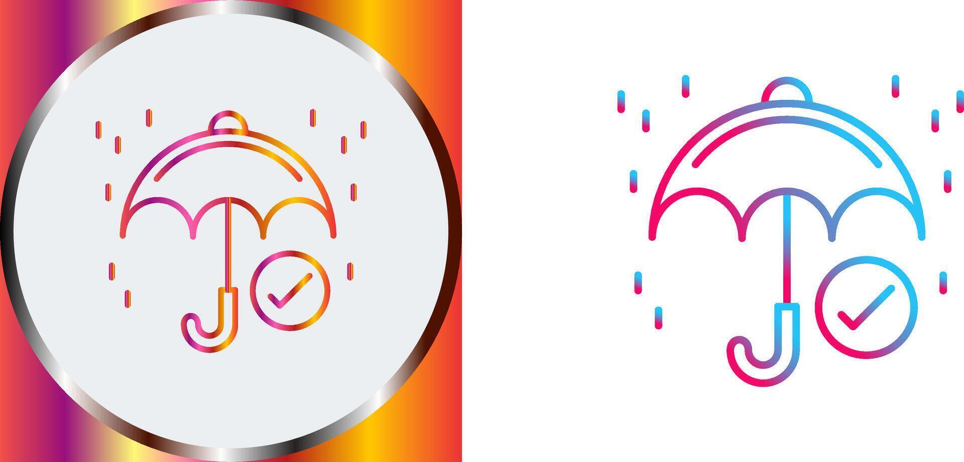 Keep Dry Icon Design vector
