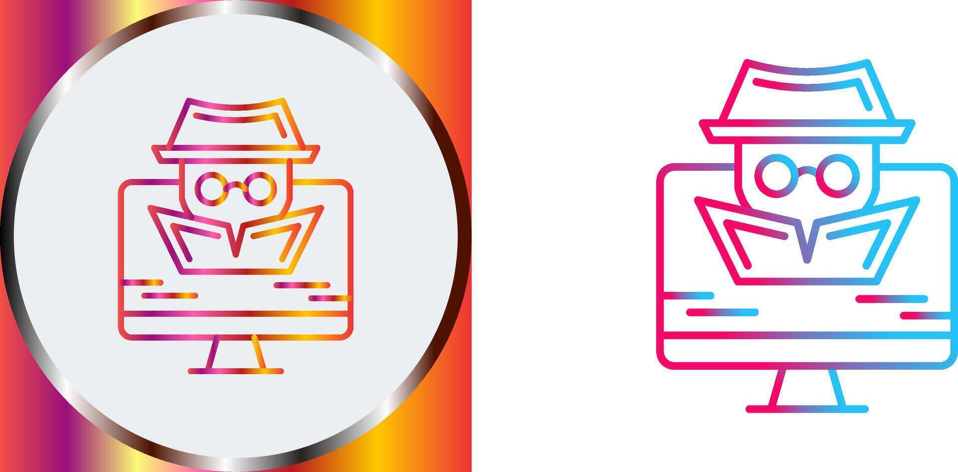 Spyware Icon Design vector