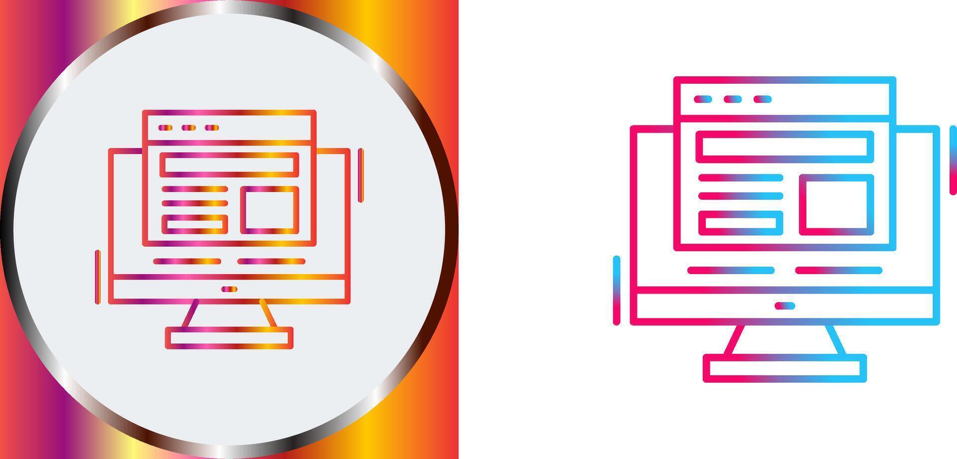 Adaptive Layout Icon Design vector
