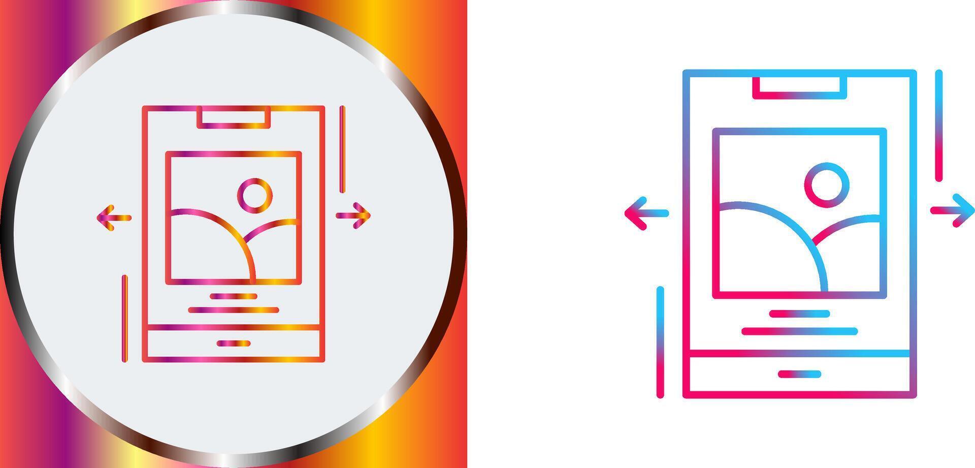 Swipe Icon Design vector