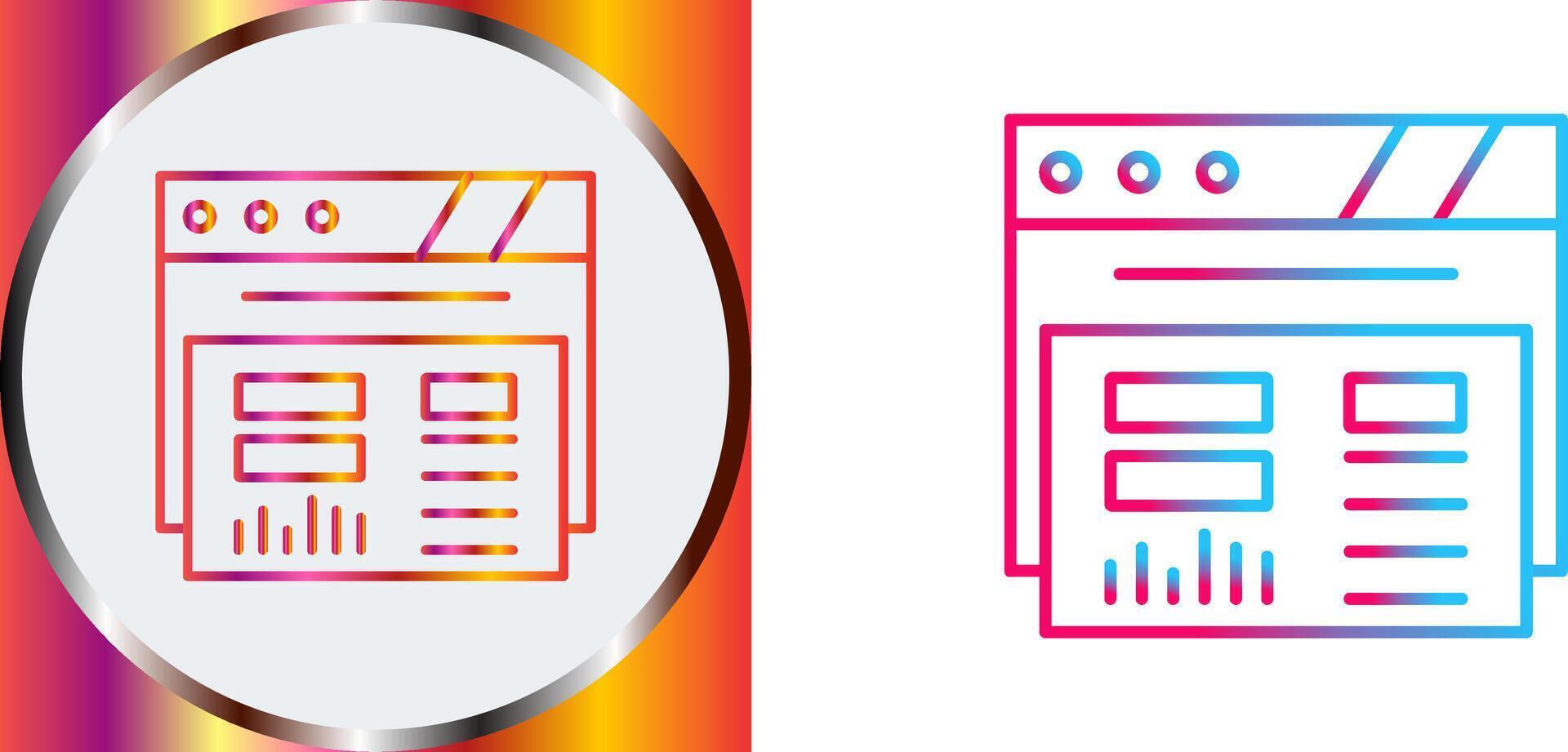 Dashboard Icon Design vector