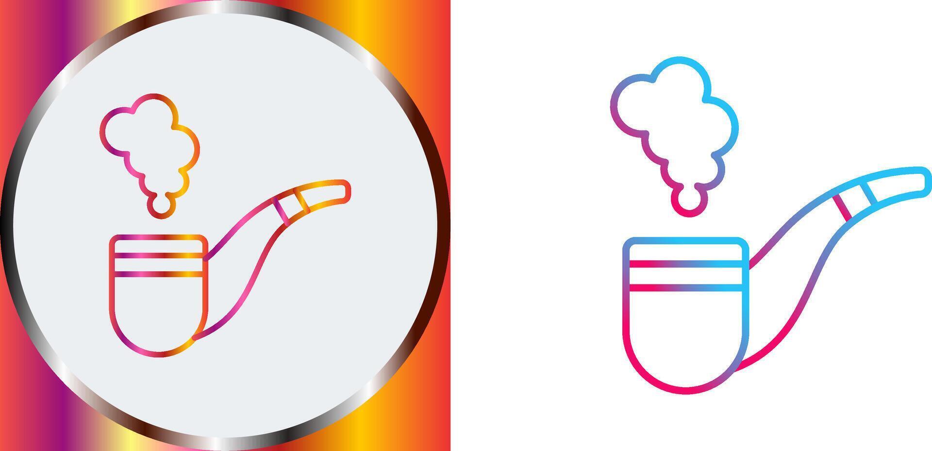 Smoke Pipe Icon Design vector