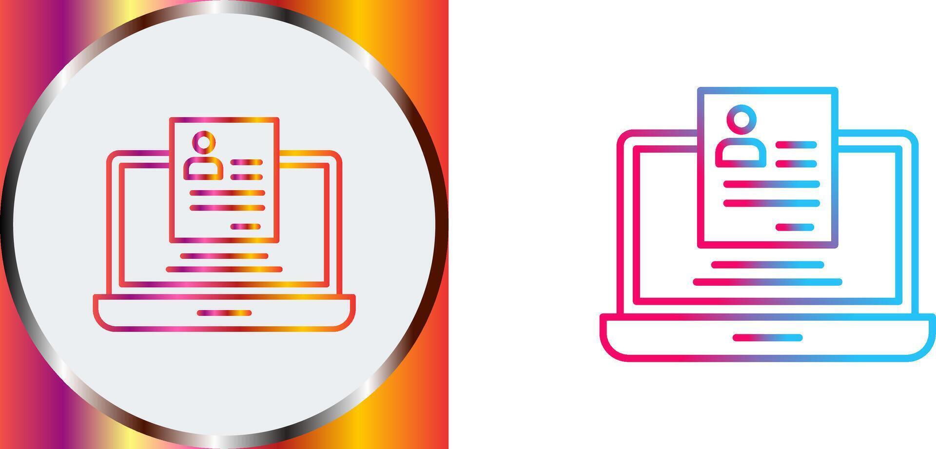 Registration Icon Design vector
