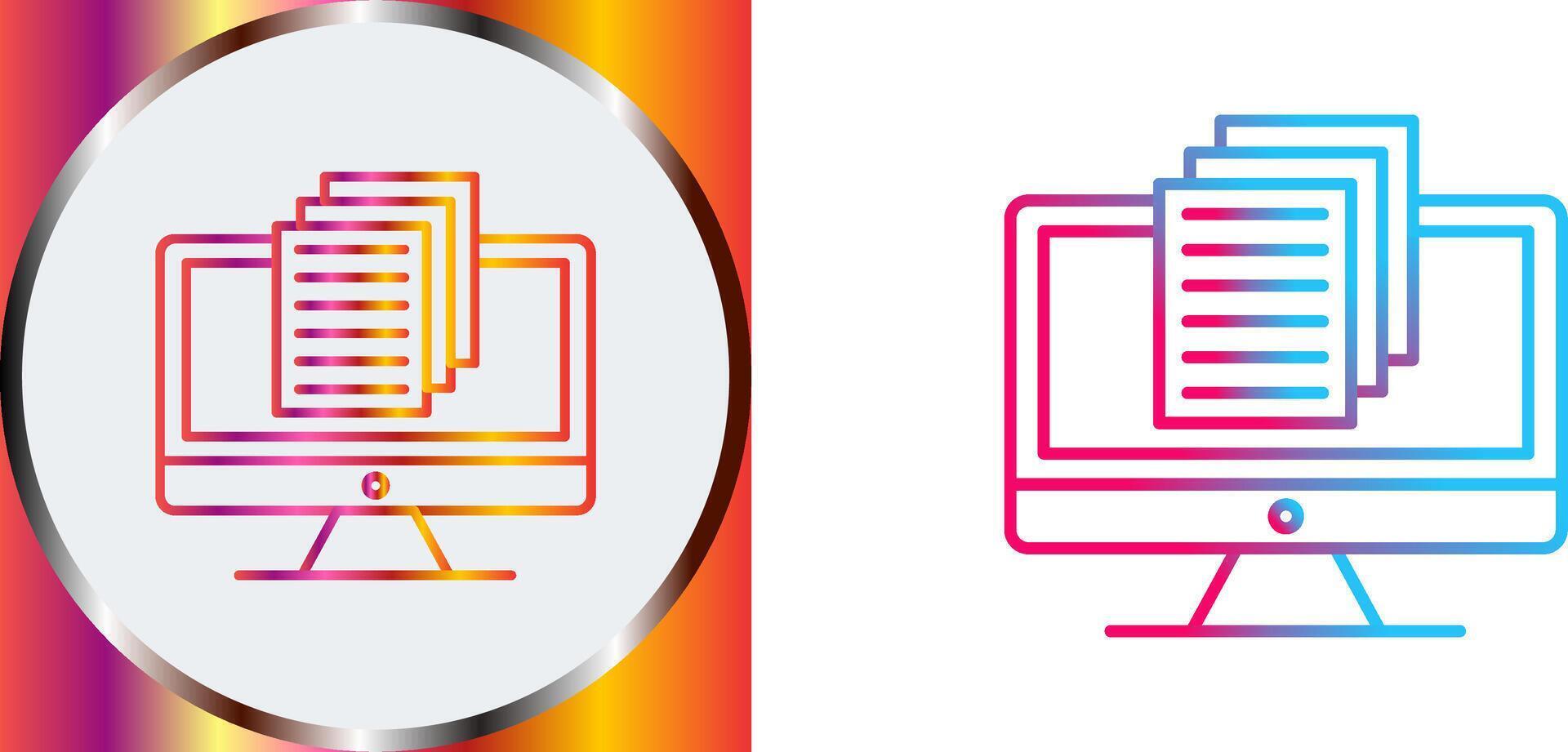Document Icon Design vector