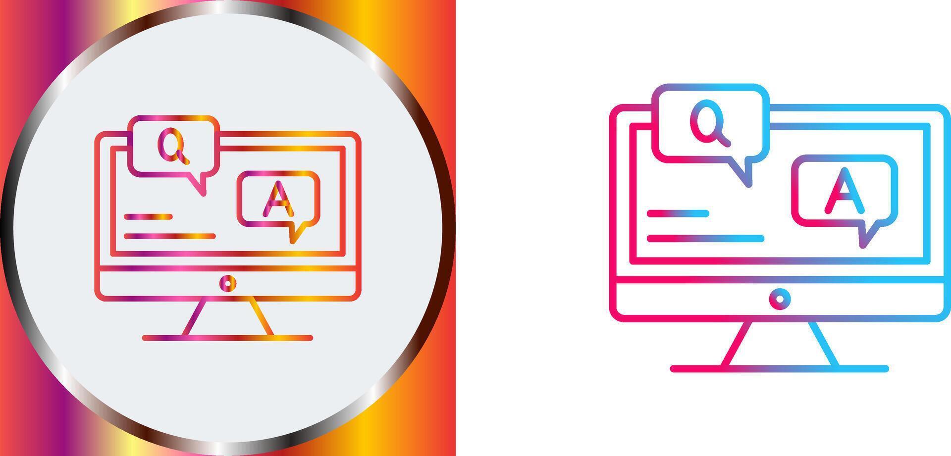 Faq Icon Design vector