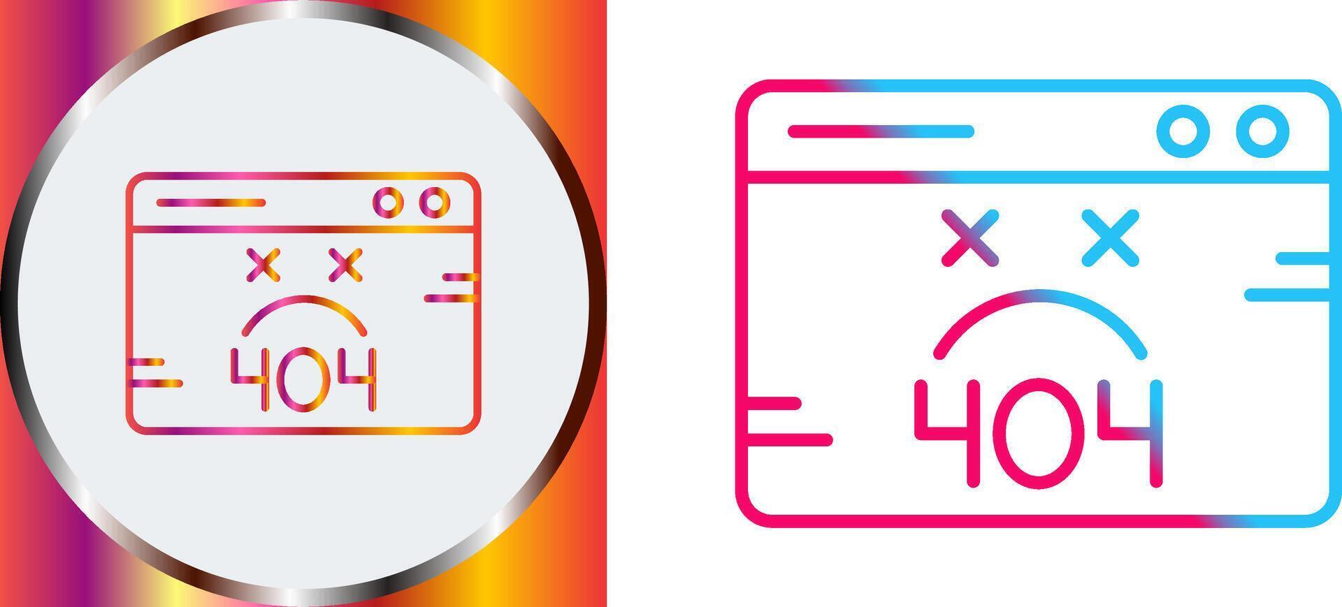 404 Error Icon Design vector
