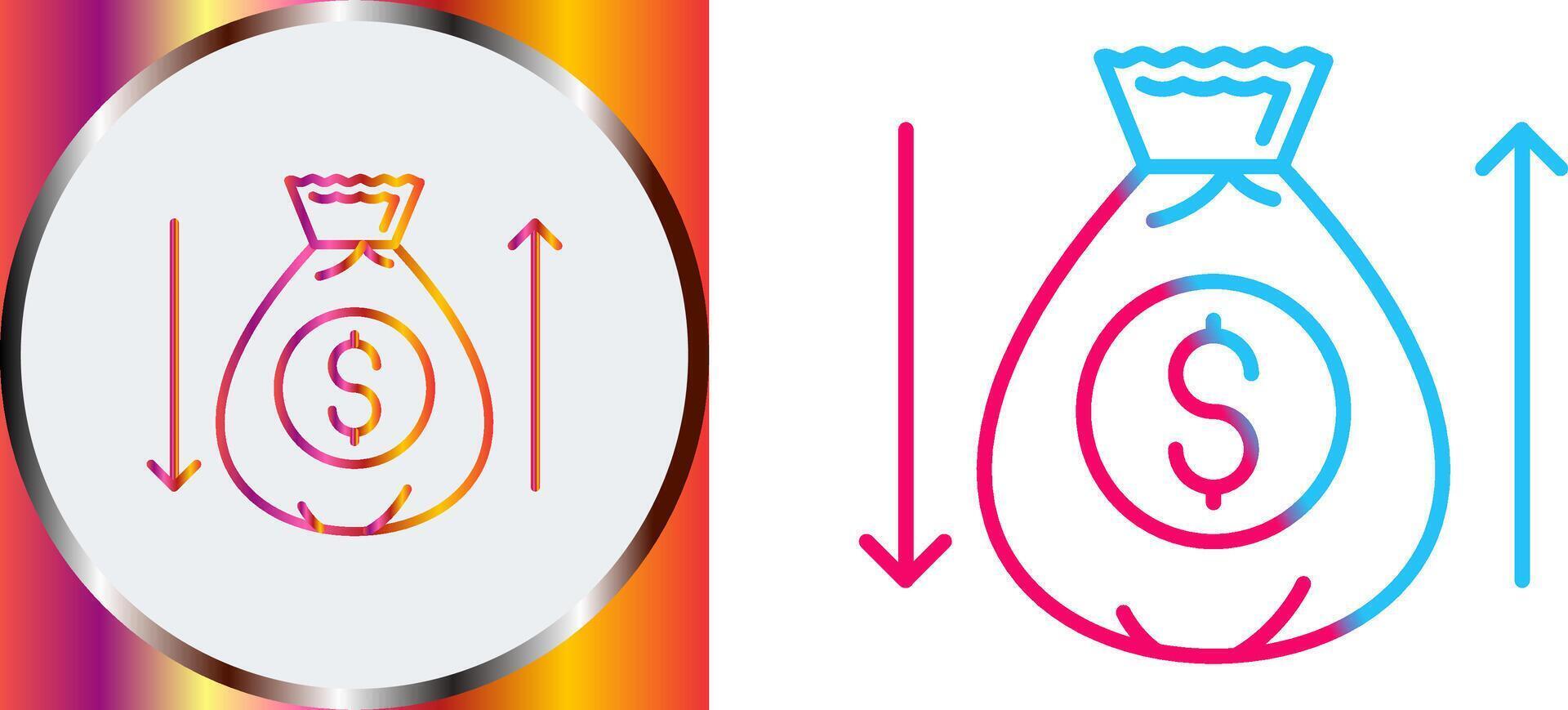 Money Bag Icon Design vector