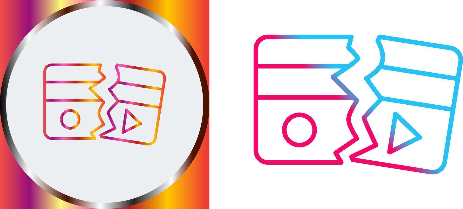 Broken Icon Design vector