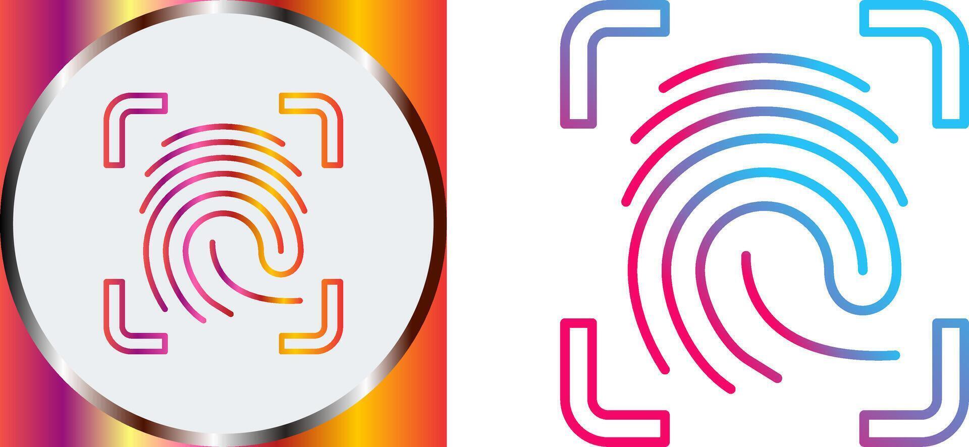 Finger Print Icon Design vector