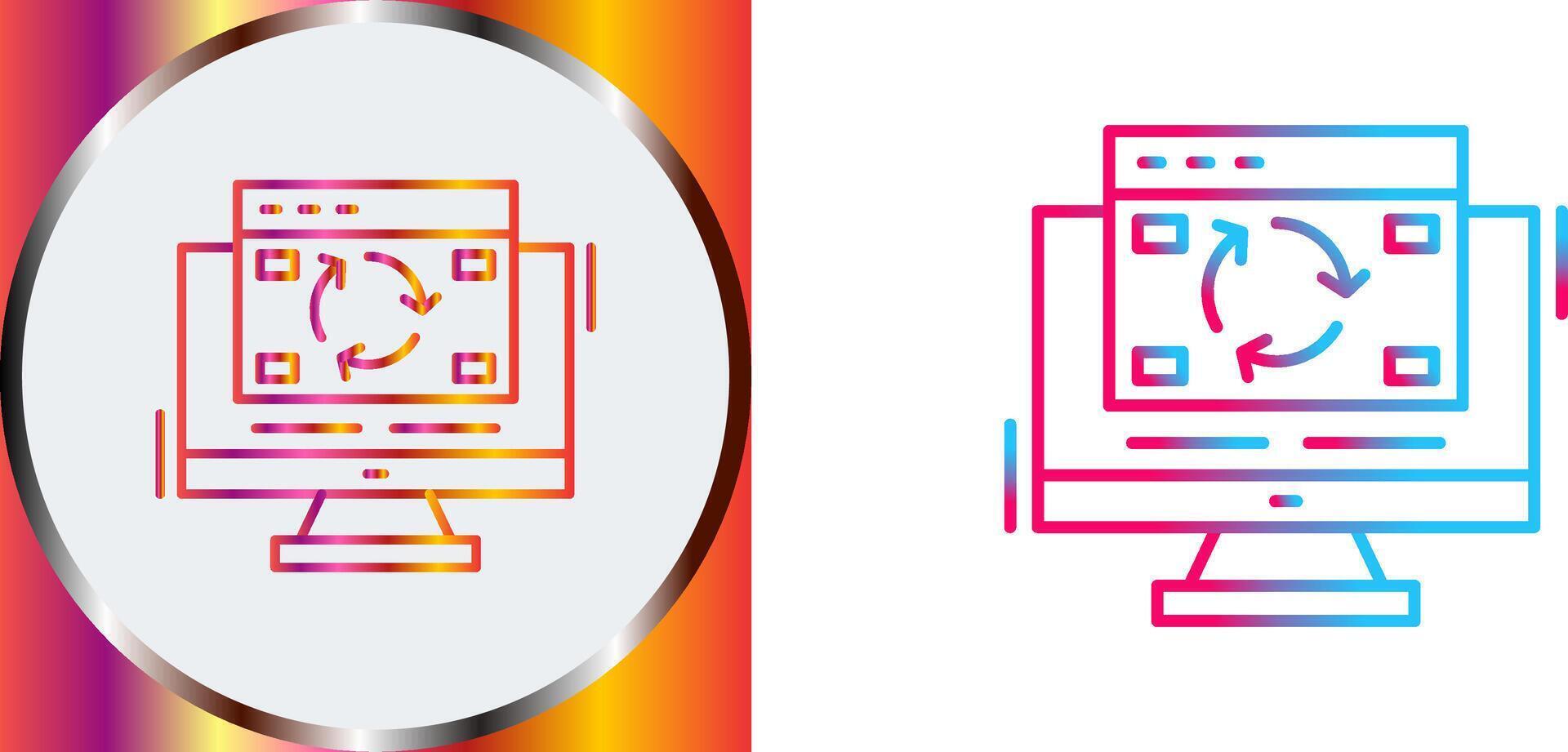Update Icon Design vector