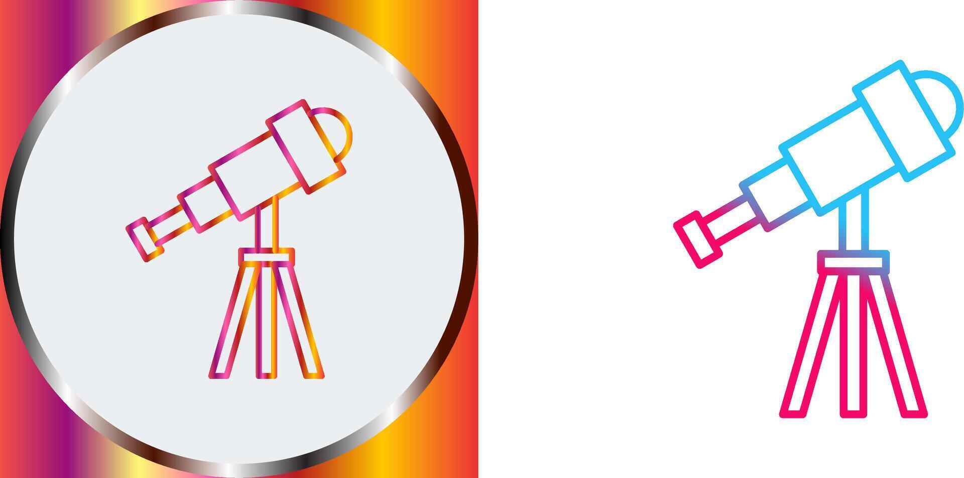 Telescope Icon Design vector