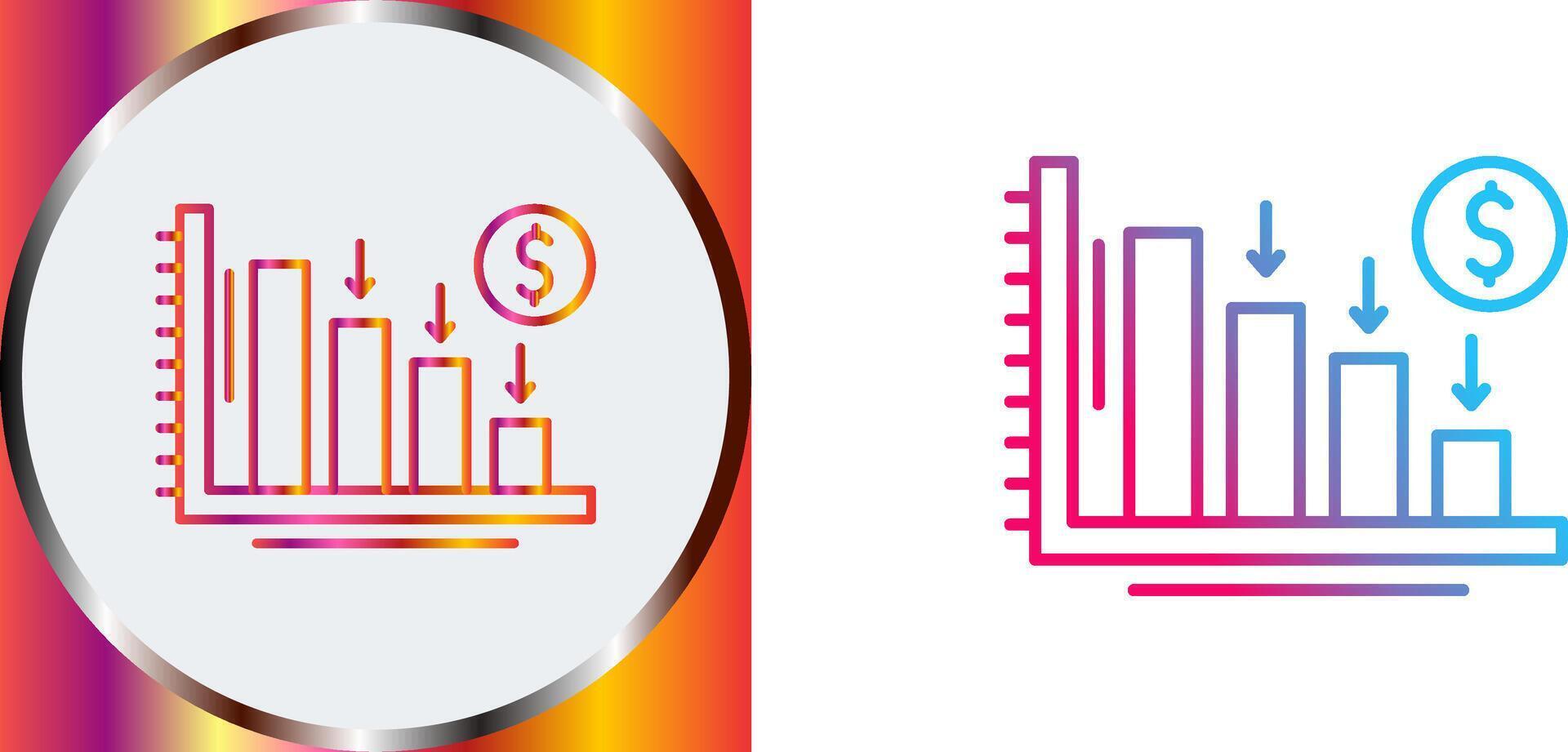 Loss Icon Design vector