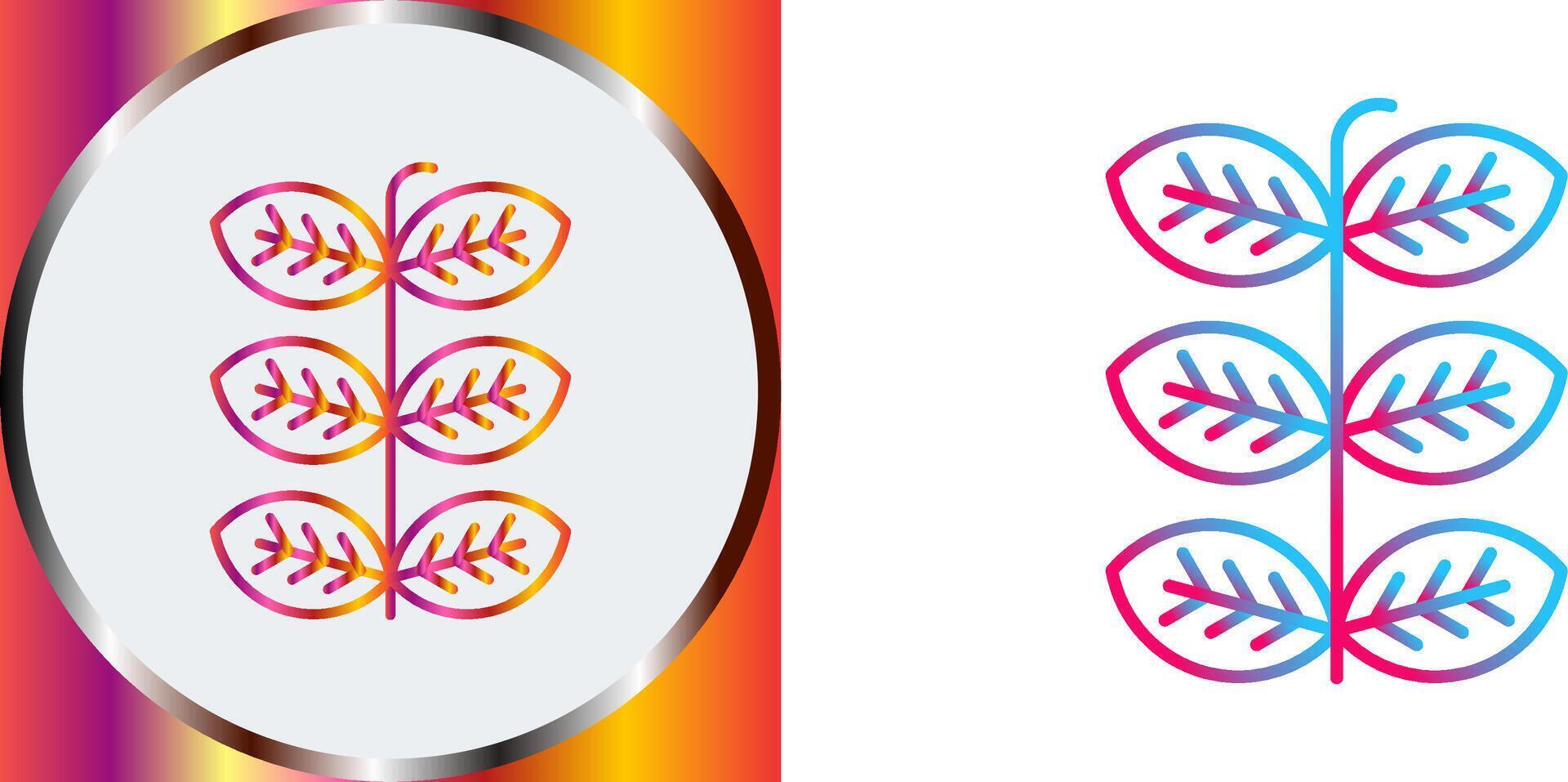 Tobacco Leafs Icon Design vector