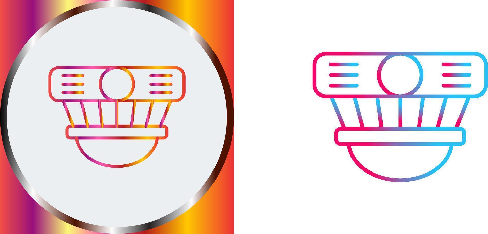 Smoke Detector Icon Design vector