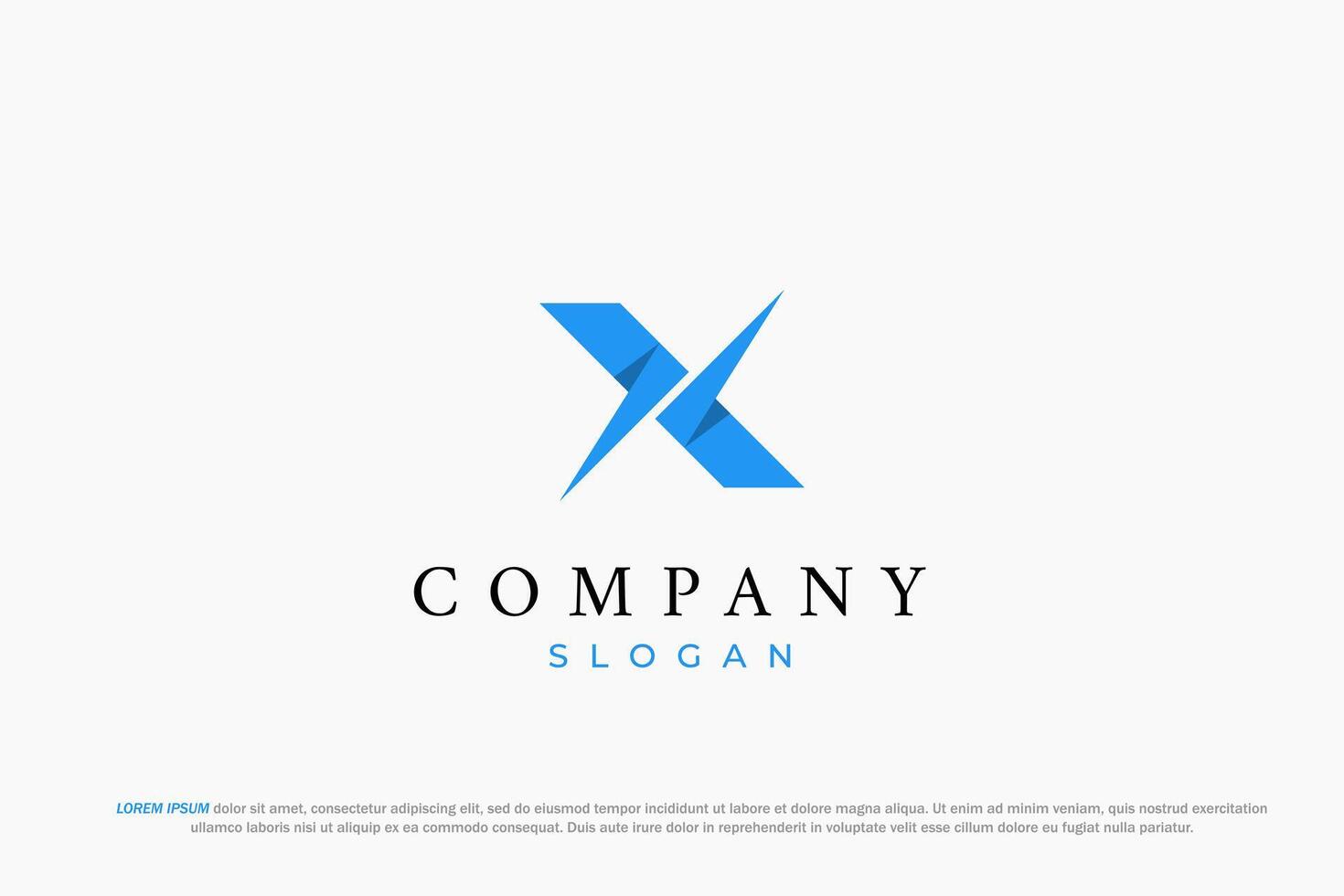 logo letter x modern business abstract vector