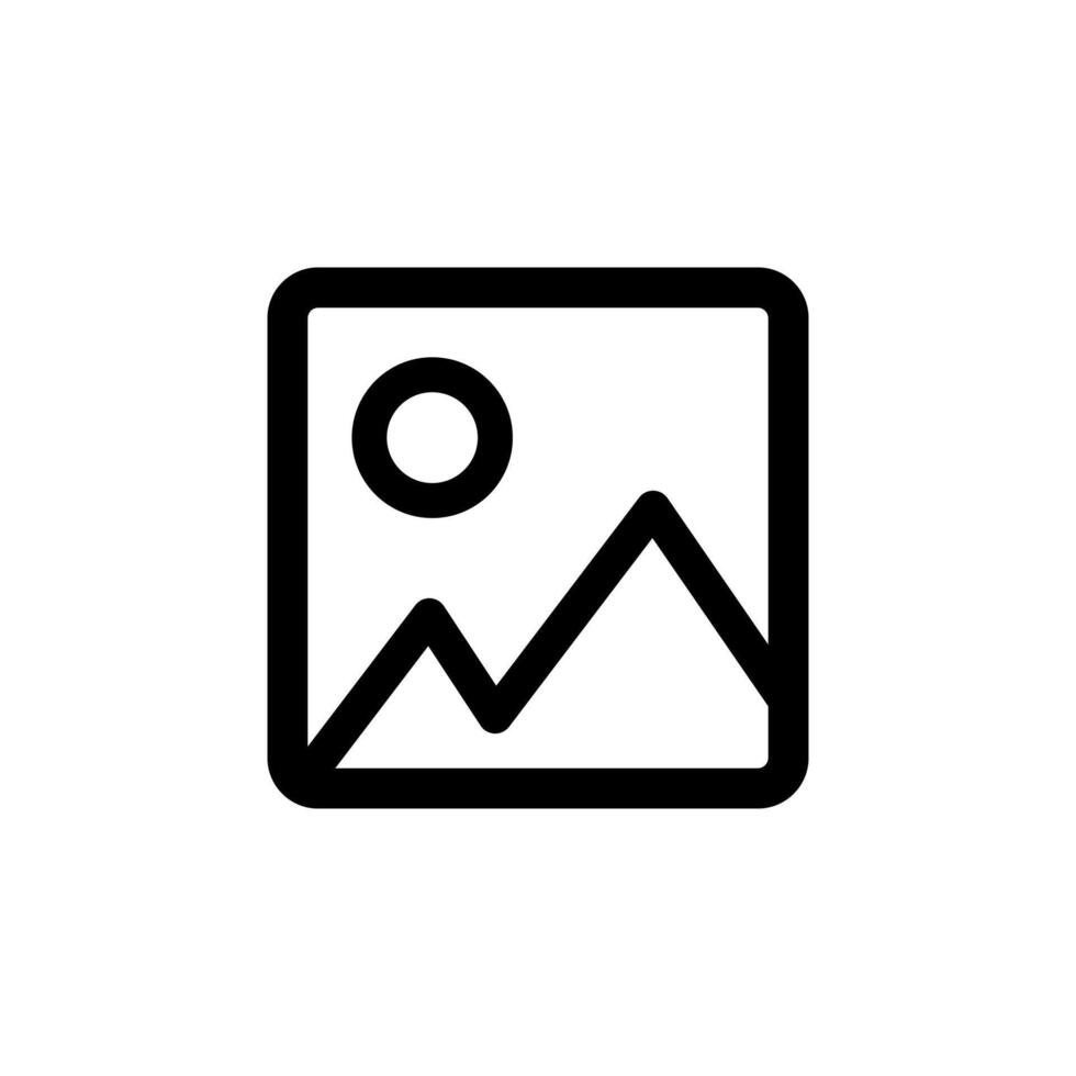 Image icon, outline vector