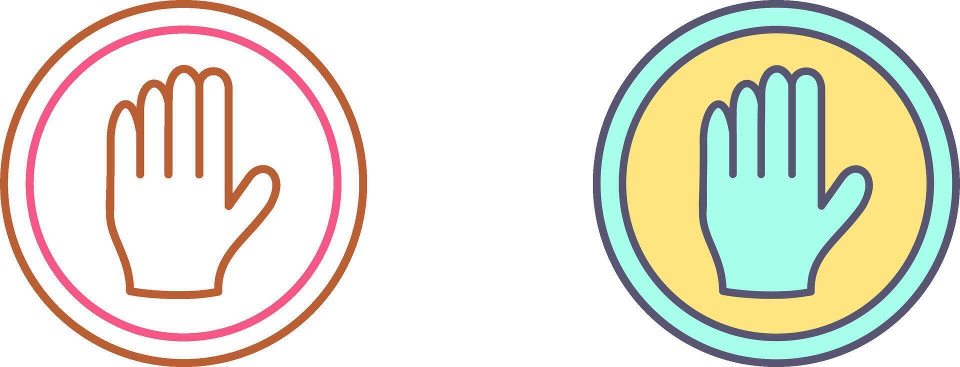 Halt Icon Design vector