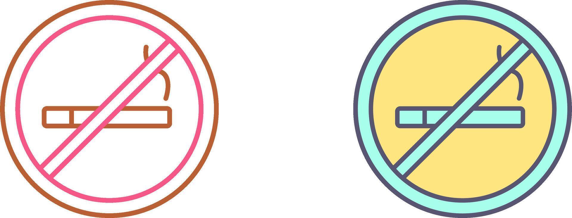 No Smoking Icon Design vector