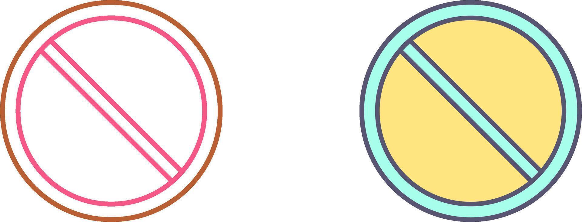 Prohibited Icon Design vector