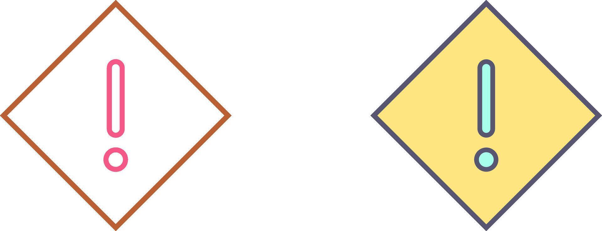 Warning Icon Design vector
