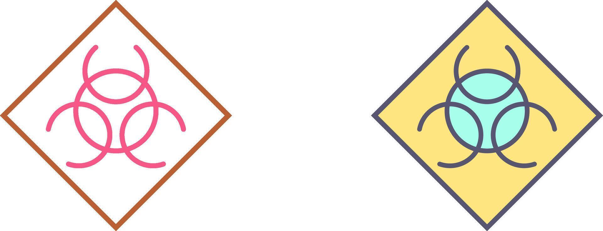 Biological Hazard Icon Design vector