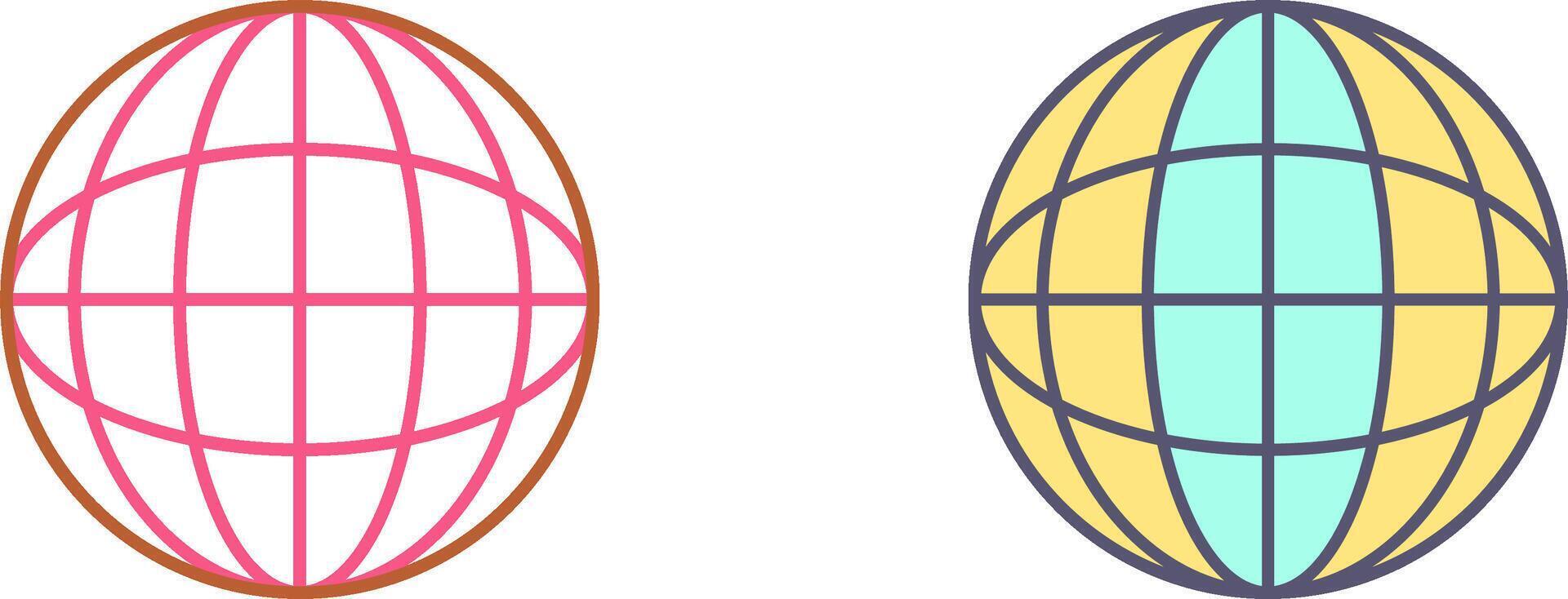 Globe Icon Design vector